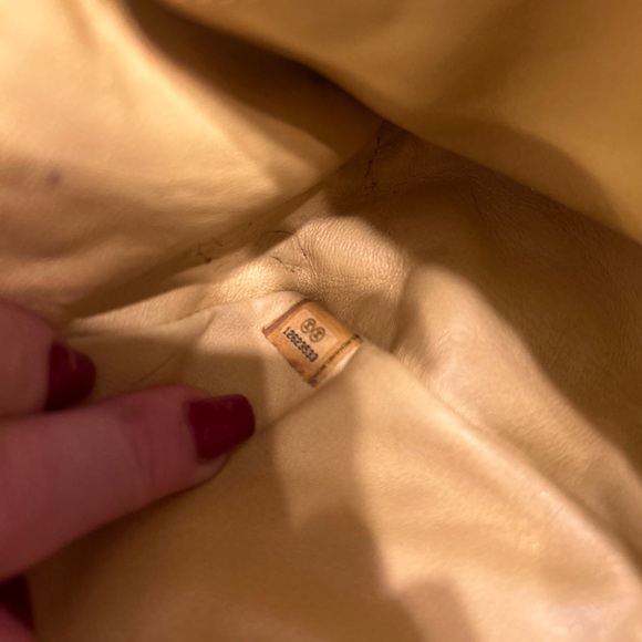 Lambskin Quilted Mini Top Handle | Rectangular Flap Yellow - Picture 4 of 4